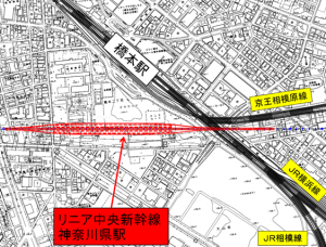 リニアモーター橋本駅予定地地図
